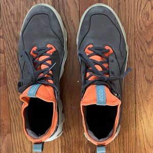 Ecco Women’s Charcoal and Tangerine Sneakers
